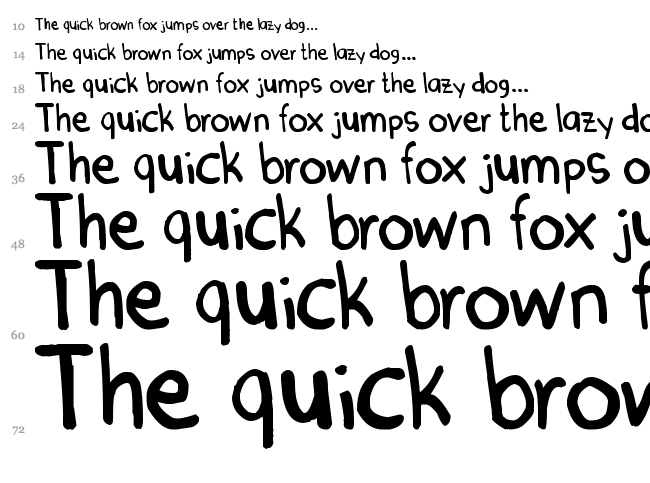 Denne Marker font waterfall